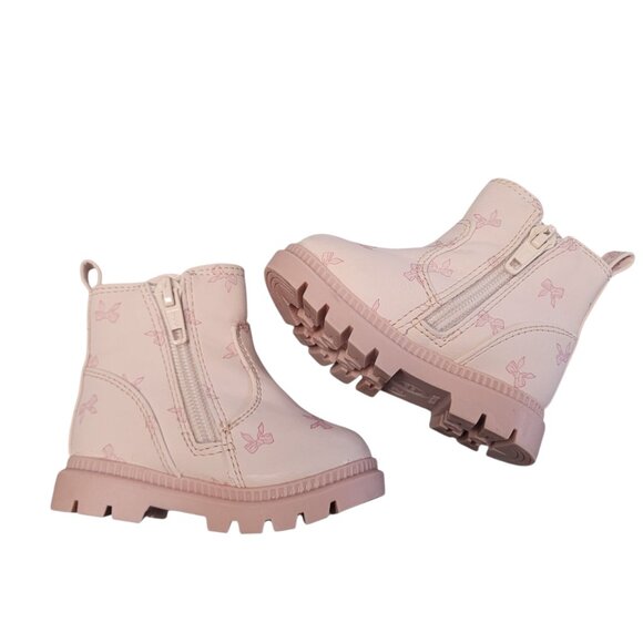Pink Infant Size 2 Girls’ Bow Chelsea Boots - CLEAN. Excellent Condition - Picture 4 of 13